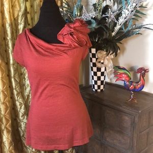 Short sleeve sweater top